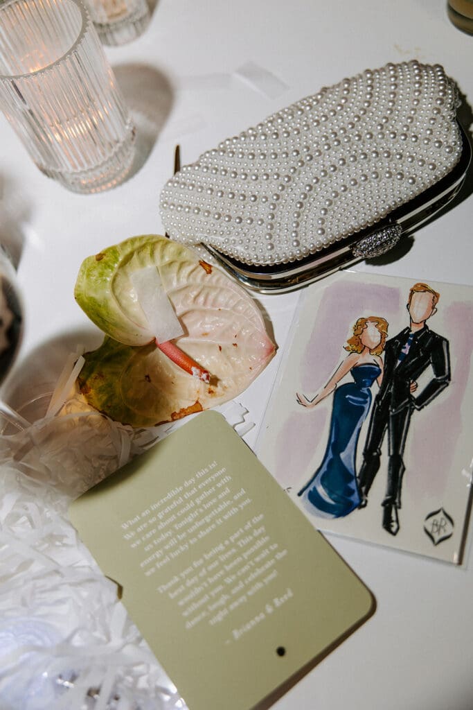 Flash Portraits wedding favors for guests at in Orlando in the DeVos Family Room at The Dr Phillips Center for Performing Art 